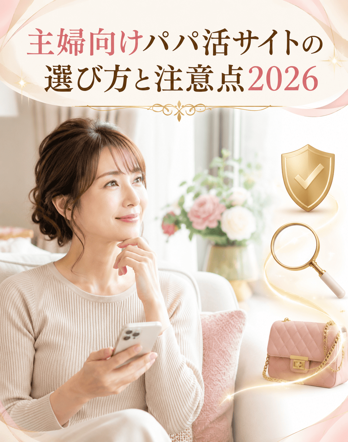 【初心者歓迎】主婦向けパパ活サイトの選び方と注意点2026